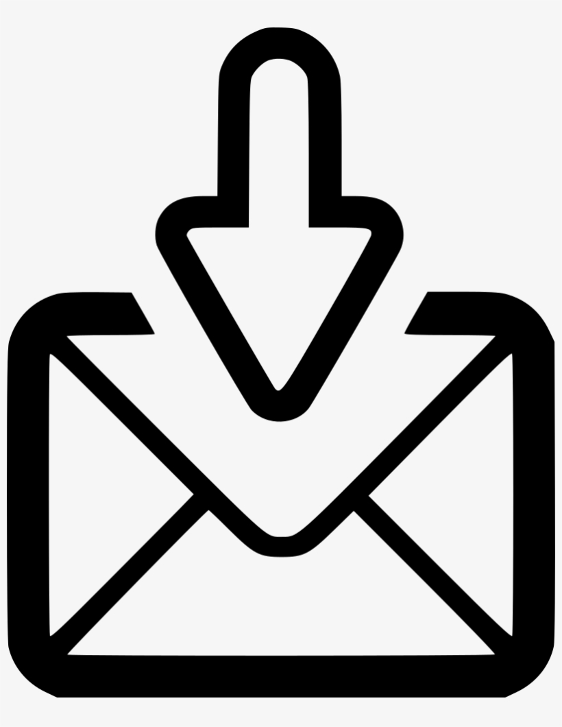 E Receive Sent Letter Envelope Postal Svg Png Icon - Apple Mail Icon Png, transparent png #9393609