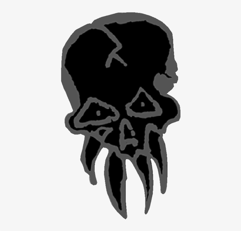 Rancid "squid Skull" Hartemaille Pin - Silhouette, transparent png #9394286