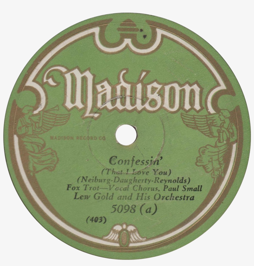 Confessin' , Recorded December 1929 By Lew Gold And - Madison Dance, transparent png #9395411