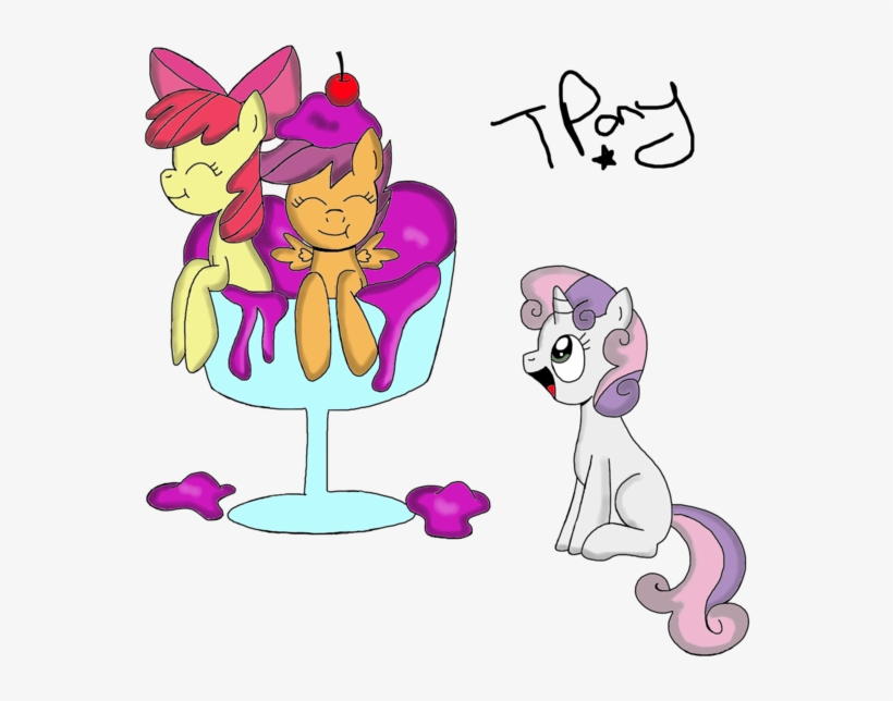 Ice Cream Pony Pink Mammal Cartoon Vertebrate Fictional - Mlp Ice Cream Cmc, transparent png #9396355