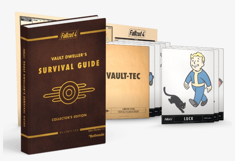 Fallout 4 Vault Dwellers Survival Guide - Fallout 4 Vault Dweller's Survival Guide Collector's, transparent png #9396571