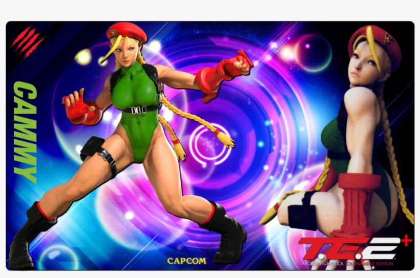 Fightstick Art Made For The Madcatz Te2/ Cammy&nbsp - Cartoon, transparent png #9397058