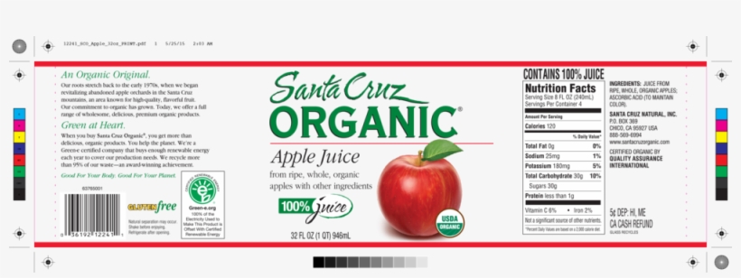 Sco Apple 32oz Print, transparent png #9397756