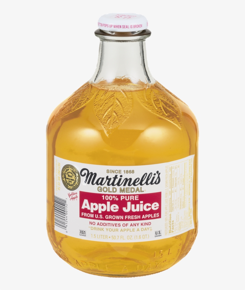 Martinelli's Gold Medal Apple Juice - Martinelli's Apple Juice, transparent png #9397762