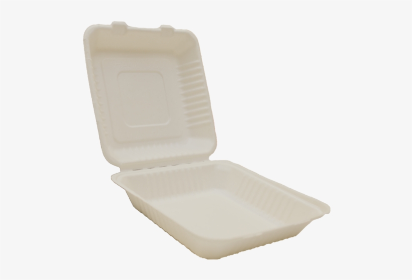 Large Biodegradable Delivery Clamshell 9”x9” [200 Pcs] - Chair, transparent png #9397972