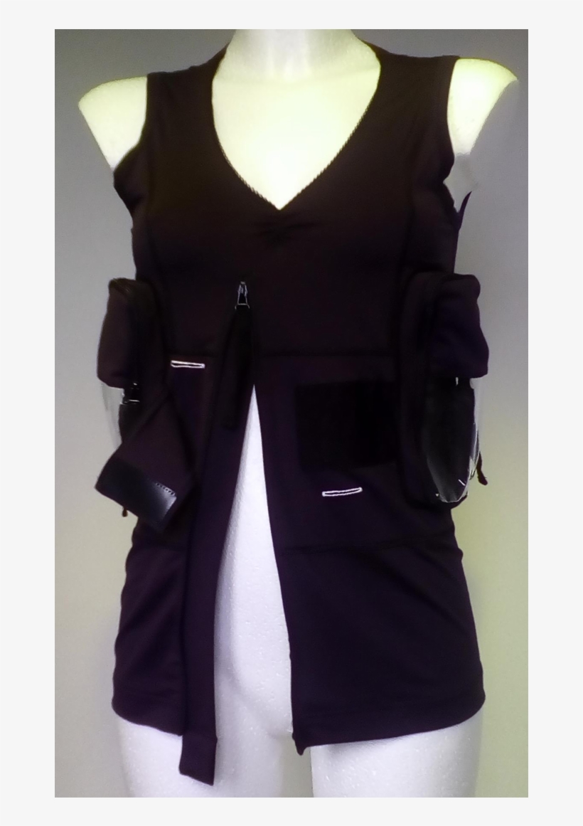 The Dutch Design Duodopa Vest Front View With Open - One-piece Garment, transparent png #9398168