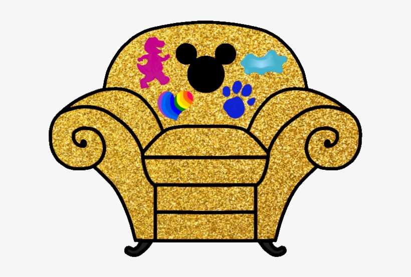 Mickey's Clues Golden Thinking Chair Blues Clues - Blue's Clues Golden Thinking Chair, transparent png #9398202