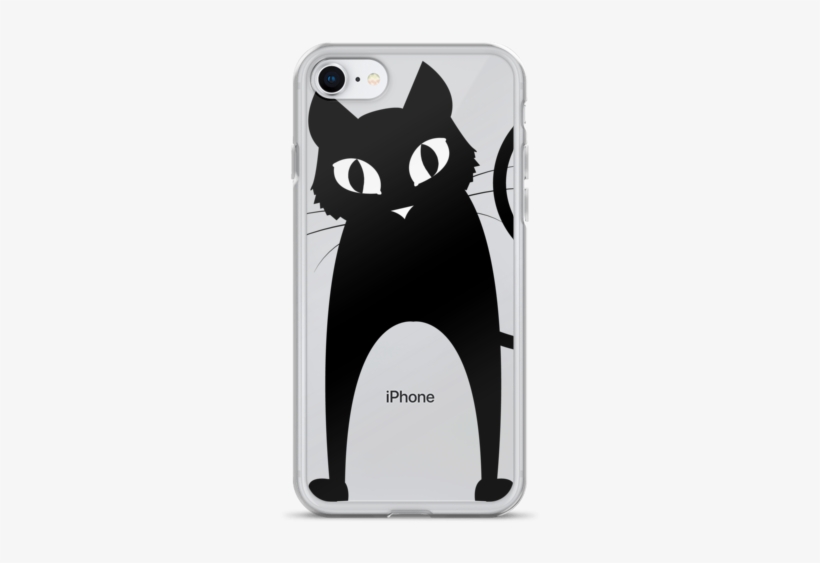New 2018 Cute Cat Custom Print Iphone Case, Halloween - Mobile Phone Case, transparent png #9398247
