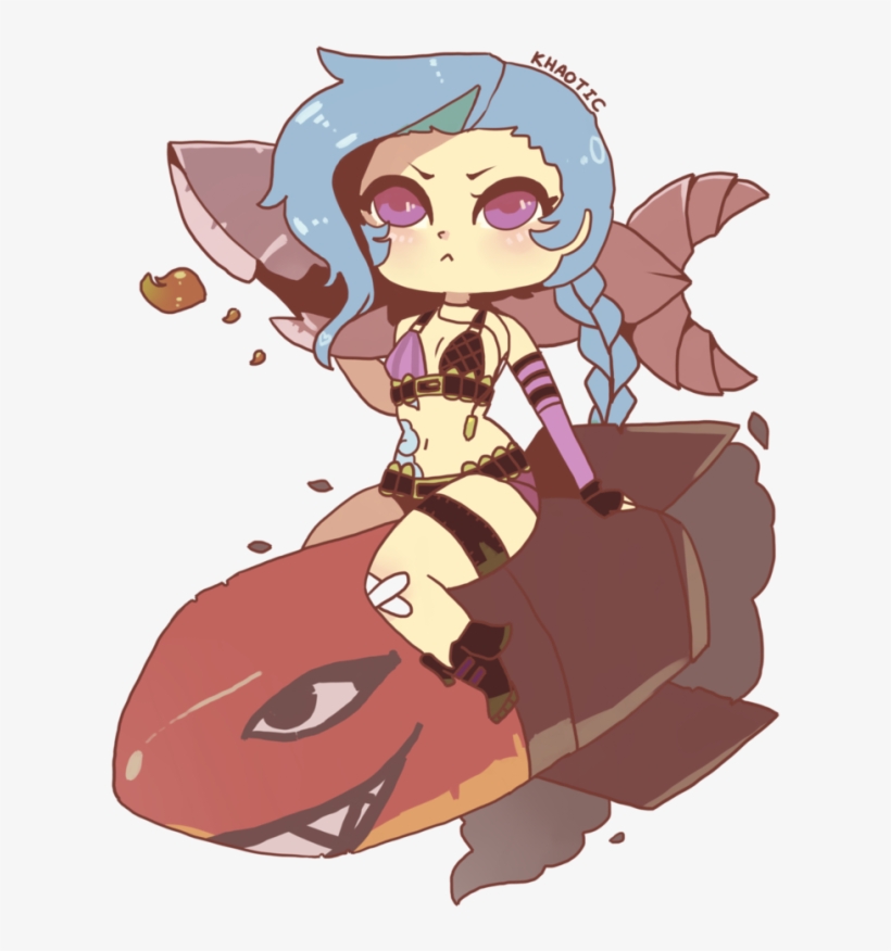 Chibi Jinx - Chibi, transparent png #9398576