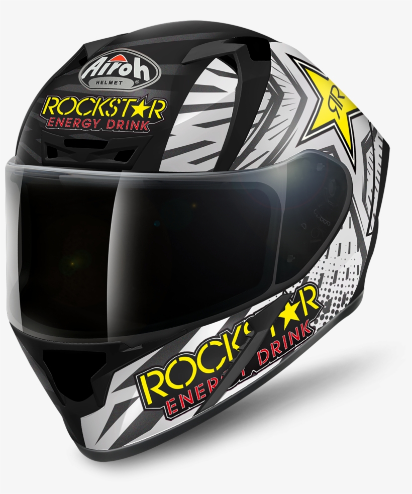 2018 Helmet Full Face 'valor' Rockstar Matt - Airoh Valor Rockstar, transparent png #9398983