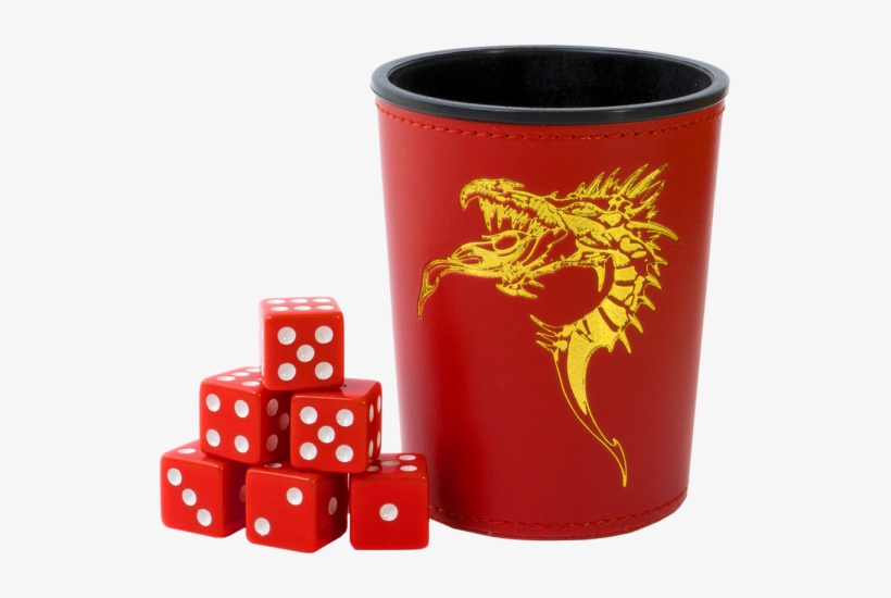 Red /w Dragon Emblem - Fantasy Würfelbecher, transparent png #9399106