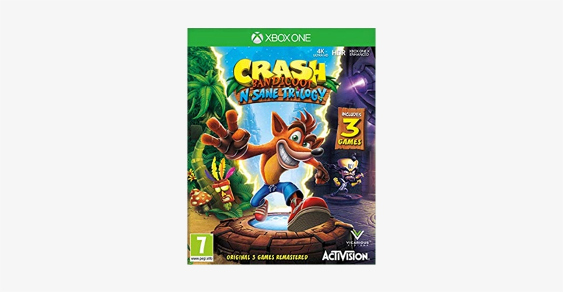 Crash Bandicoot 'n Sane Trilogy Image - Xbox One 2 Player Games, transparent png #9399673