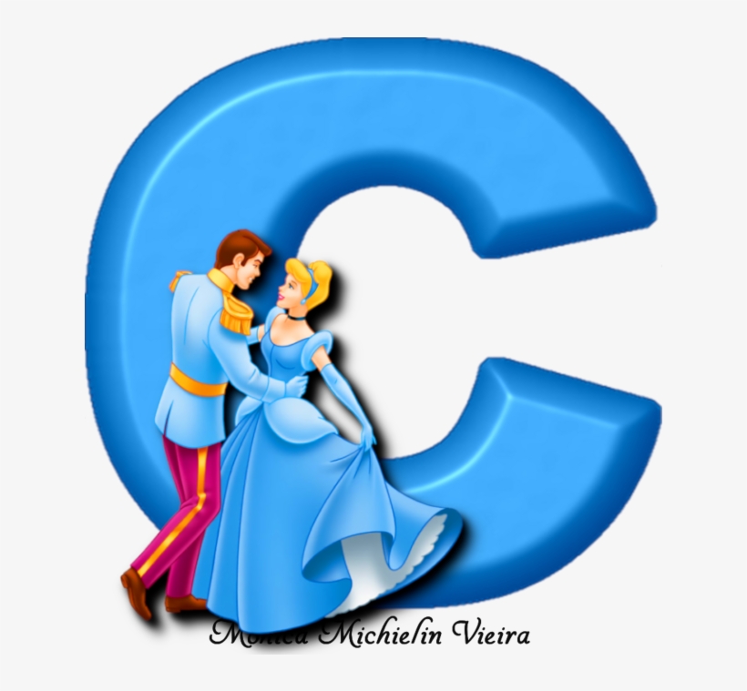 Alfabeto Cinderela Princesa E Príncipe Disney Png - Disney, transparent png #9399714