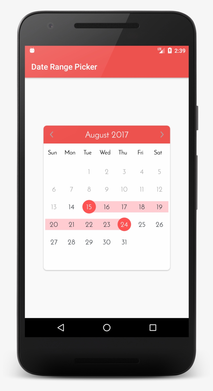 Android - Architshah248 - Calendardaterangepicker 1 - Gmail Quick Reply, transparent png #9399863