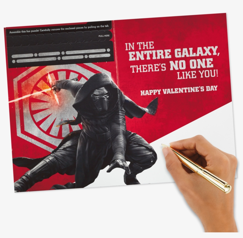 Star Wars™ Kylo Ren™ Valentine's Day Card With Puzzle - Book Cover, transparent png #9399909