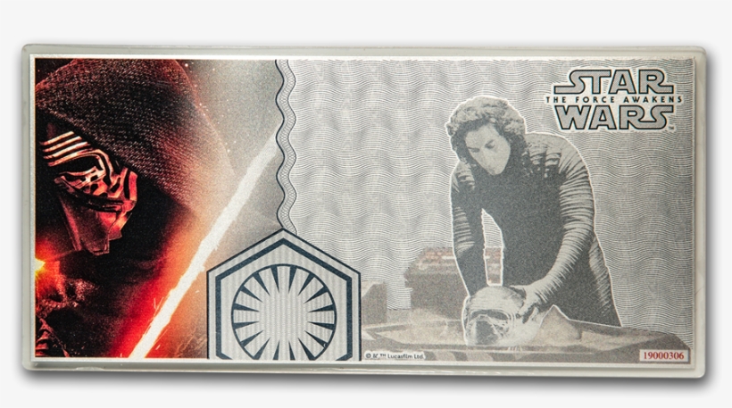 2019 Niue 5 Gram Silver $1 Note Star Wars The Force - Banknote, transparent png #9399940