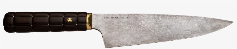 9″ Repurposed Ar-15 Chef's Knife - Rifle, transparent png #9399943