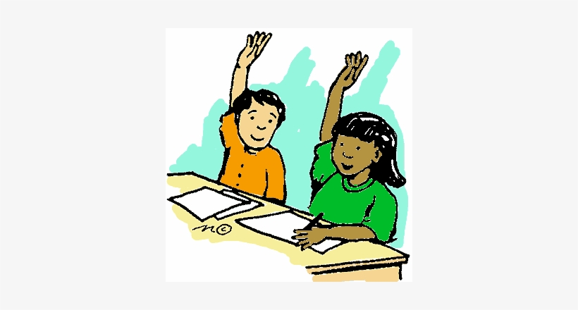 Raised Hand Cliparts - Put Your Hands Up Cartoon, transparent png #940236