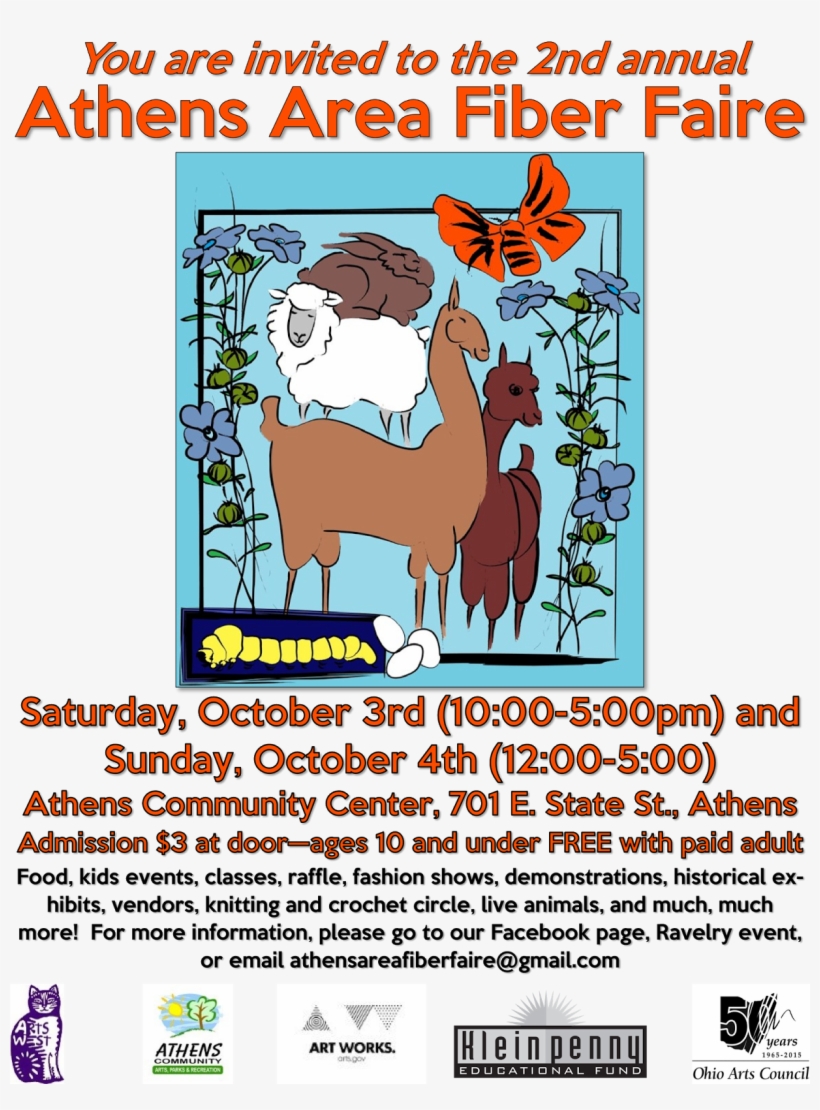 The 2nd Annual Athens Area Fiber Faire - Athens, transparent png #940350