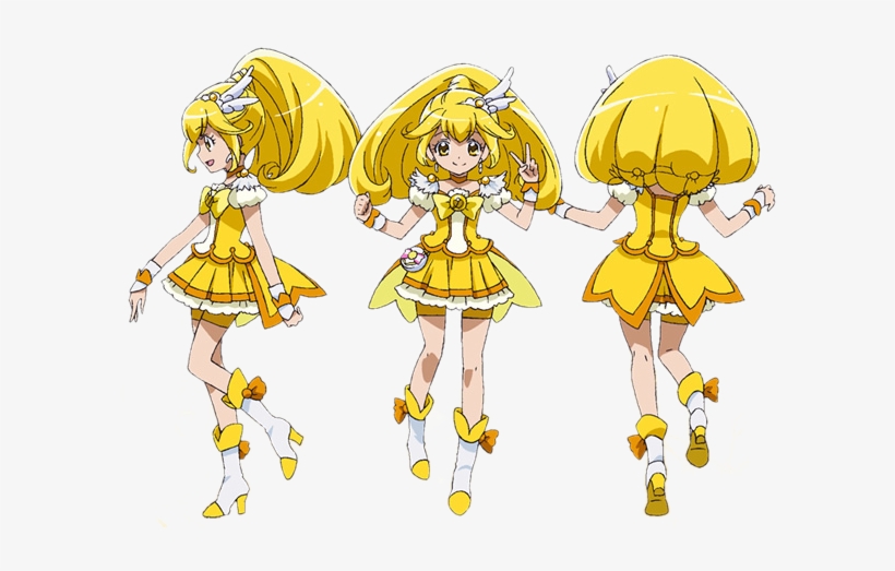 Glitter Peace - Yellow Anime Magical Girl, transparent png #940453