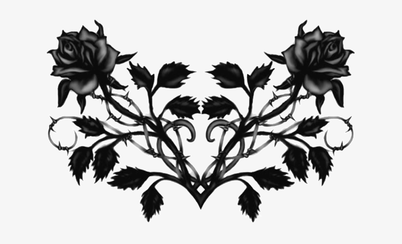 Black Rose - Blackrose - Black Rose With Thorns, transparent png #941051