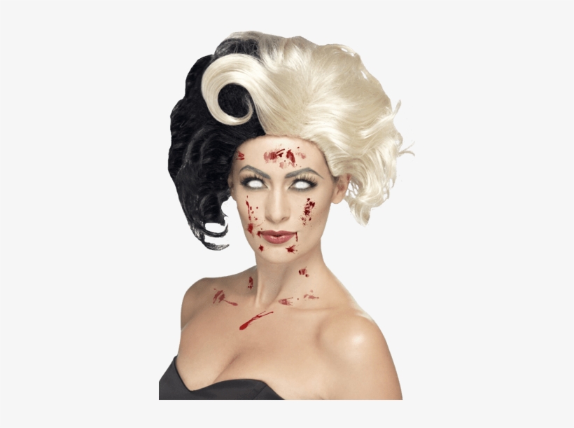 Includes Half Black And Blonde Wig " Name="og Description - Disfraz Cruella De Vil, transparent png #941271