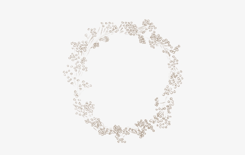 Baby Breath Flower Png - Baby's Breath Wreath Png, transparent png #941289