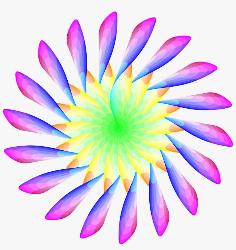 This Free Icons Png Design Of Yellow Blue Flower, transparent png #941366