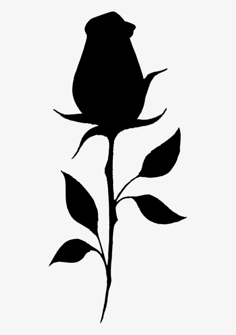 Free Png Rose Silhouette Png Images Transparent - Rose Silhouette Png, transparent png #941651
