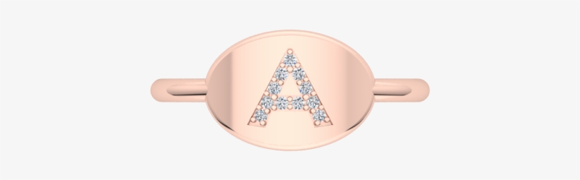Oval Initial Signet Ring - Ring, transparent png #941906