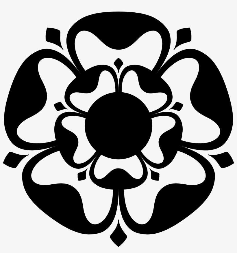 Tudor Rose - Black And White Tudor Rose, transparent png #942211