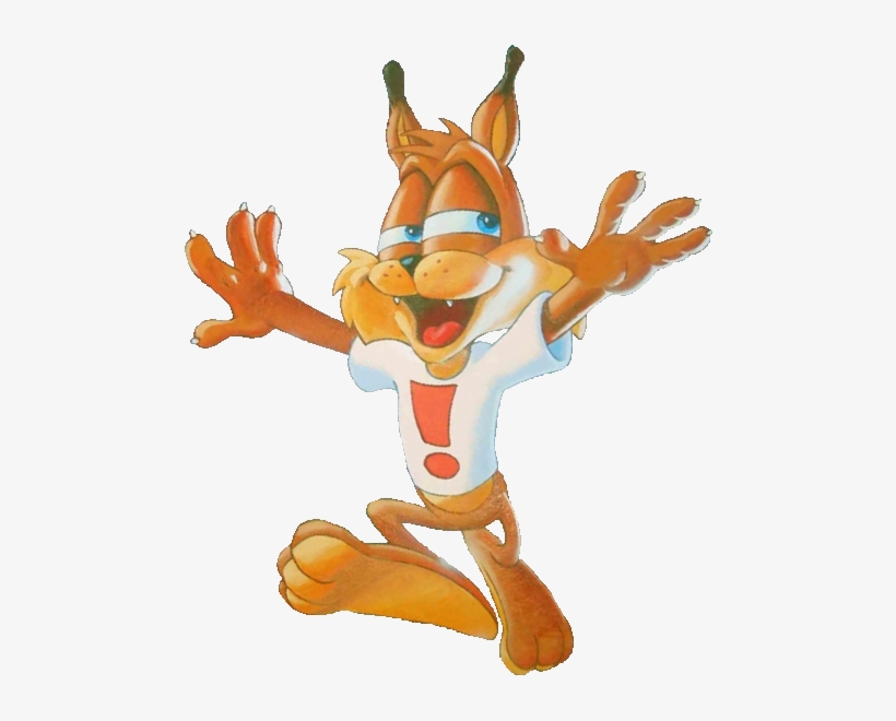 Post Pics Of Video Game Characters That Don't Wear - Bubsy Bobcat, transparent png #942931