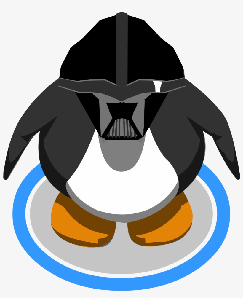 Darth Vader Helmet Ingame - Red Penguin Club Penguin, transparent png #942933