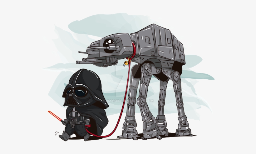 I Had To Buy These 2 Poster Prints From James Mascia - Cute Darth Vader Drawing, transparent png #943079