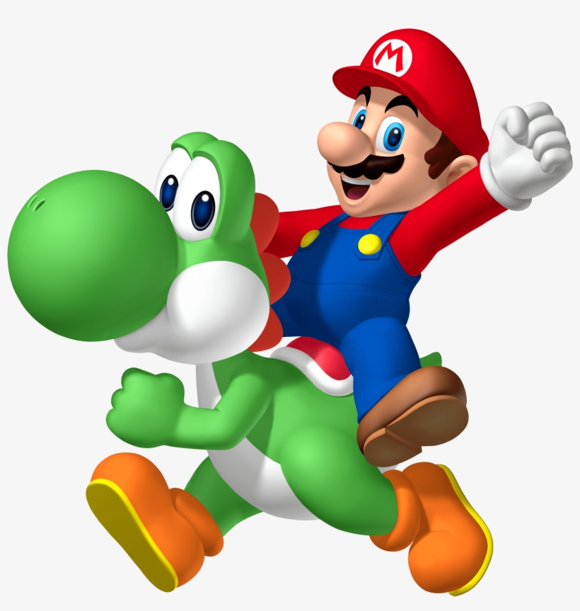 Image Mario Riding Yoshi Png Fantendo The Video Game - Mario Bros Png, transparent png #943137