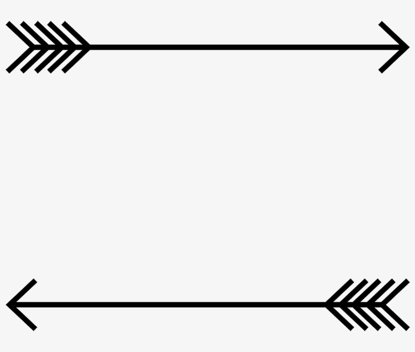 Arrow Border Rubber Stamp - Follow Your Arrow, transparent png #943400