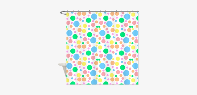 Pastel Bubbles Shower Curtain, transparent png #943462