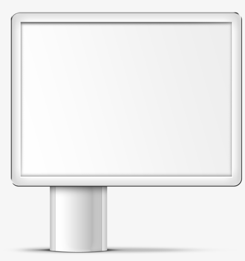 White Billboard - Billboard White Png, transparent png #943465