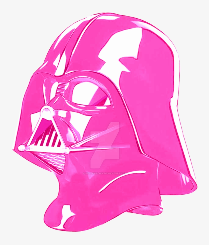 Only The True Nerds Get The Pink Vader Joke - Darth Vader Helmet Pink, transparent png #943544