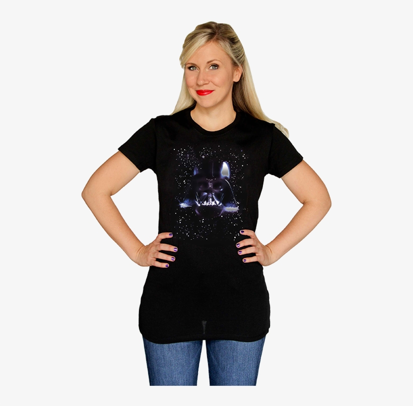 Her Universe Star Wars Darth Vader Helmet Tee - Dress, transparent png #943576