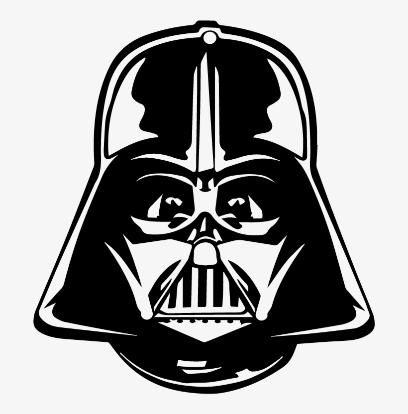 Vinilos Paredes Star Wars Vinilo Casco Dark Vader Friky - Darth Vader Helmet Logo, transparent png #943600