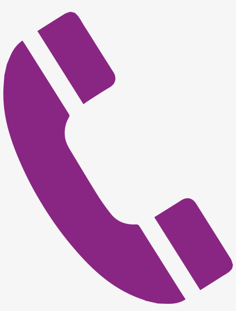 Icono De Tel Fono Png Con Form Contacto Principal E - Icono De Telefono Morado, transparent png #943775