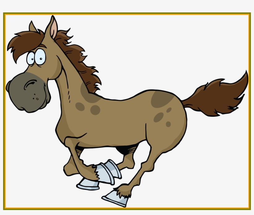 Appealing Horse Cartoon Pic Of White Background - Horse Cartoon Png, transparent png #944323