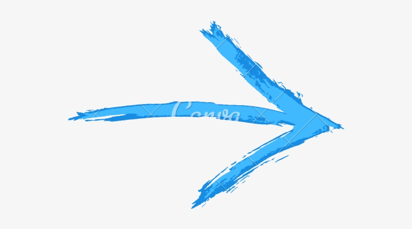 Drawn Arrow Brush - Brush Stroke Arrows Png, transparent png #944878