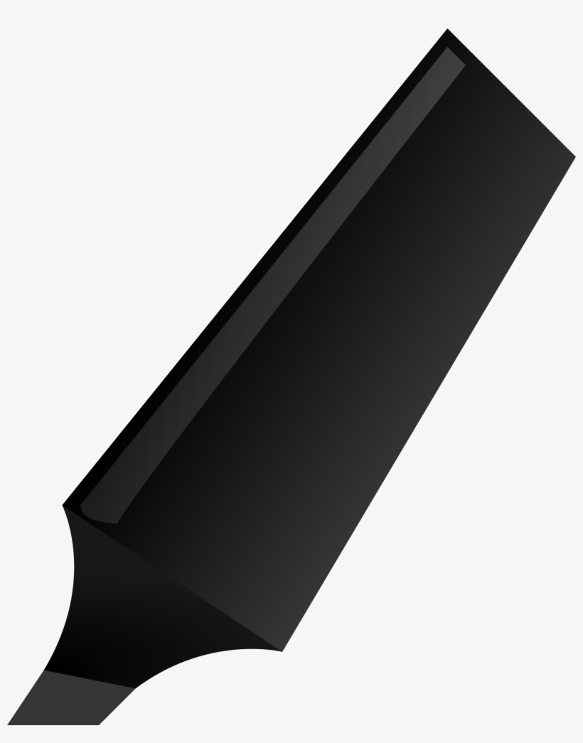 This Free Icons Png Design Of Black Highlighter, transparent png #944885