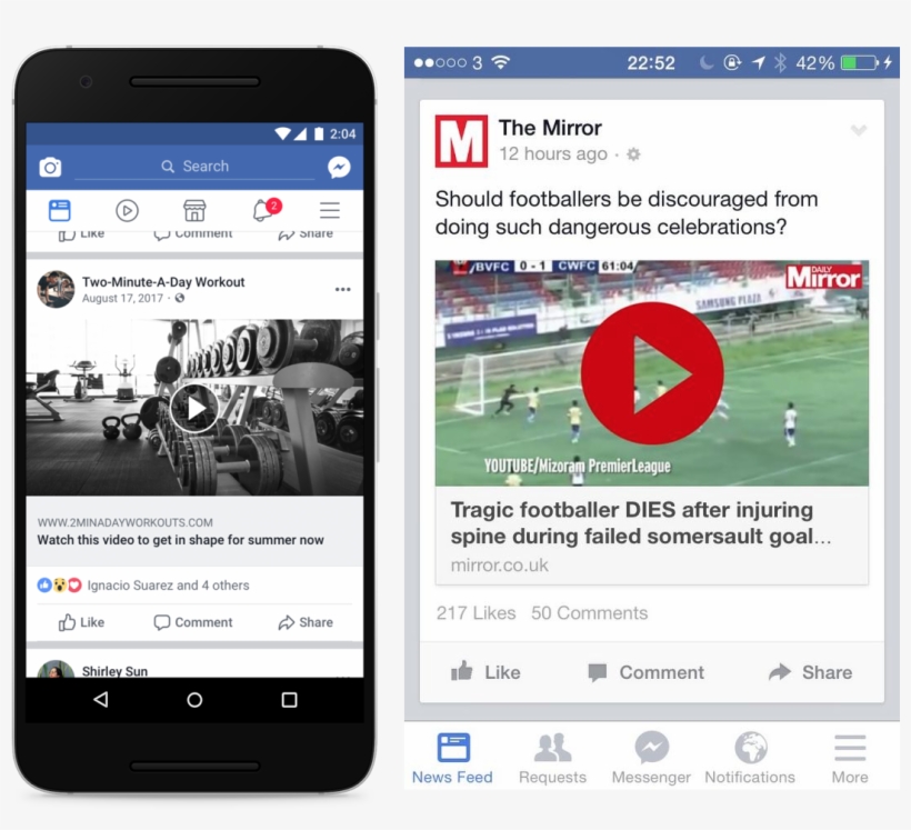 Facebook Has Prohibited The Use Of Fake Play Buttons - Facebook Mobile Video, transparent png #945284