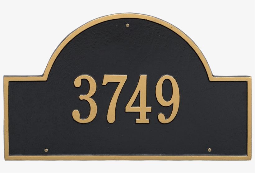 Arch Marker Estate One Line Wall Plaque - Whitehall Arch Marker Estate Lawn 1-line Plaque Black/silver, transparent png #945429