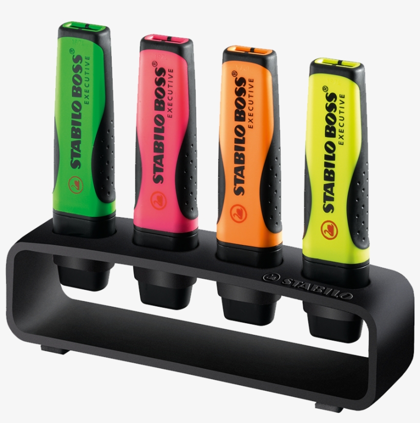 The World´s Greatest Boss - Stabilo Boss Executive Highlighter Wallet Of 4, transparent png #945657