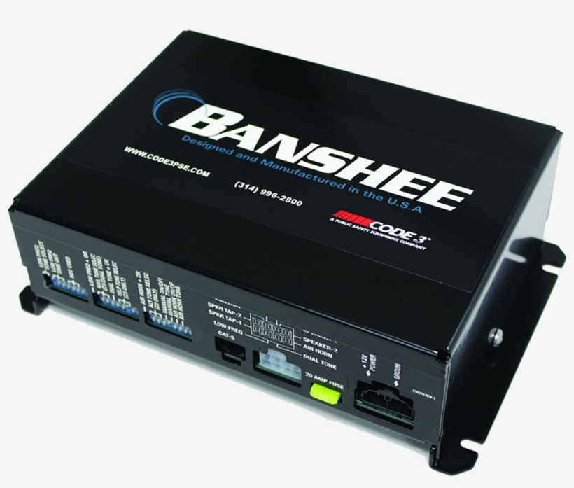Resources - Code 3 Banshee Dual Tone & Low Frequency Siren, transparent png #945883