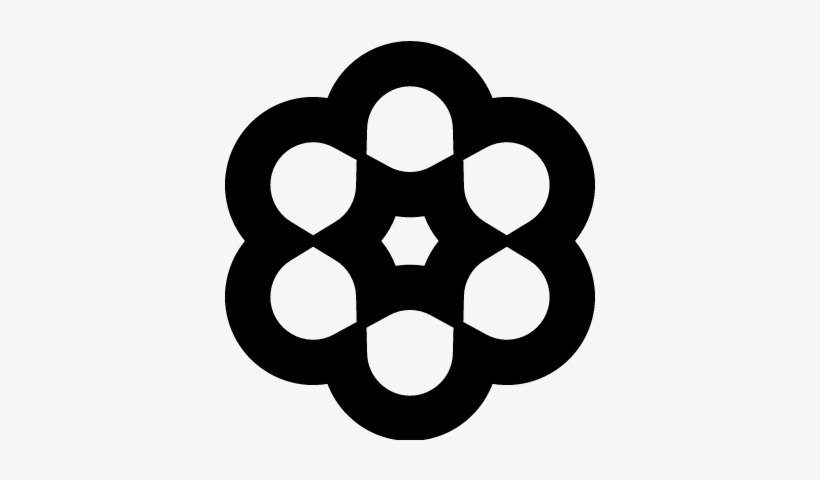 Flower With Rounded Petals Vector - Revolver Drum, transparent png #945890